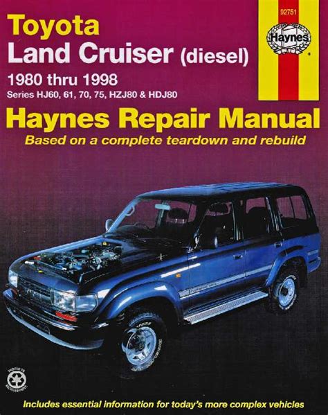 Toyota landcruiser diesel factory service repair manual 1974 1984. - Hitachi ex120 1 parts service repair workshop manual.