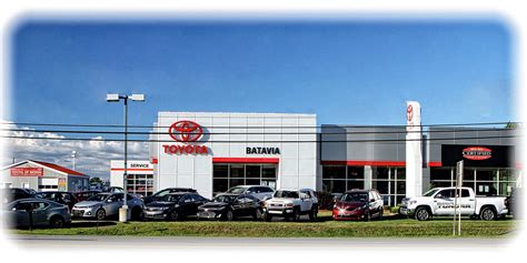 Toyota of batavia. 202 NY-146. Mechanicville, NY 12118. Open Today! Sales: 9am-7pm Open Today! Service: 7am-6pm Open Today! Parts: 7am-6pm. Get Directions. You can shop with peace of mind here at New Country Toyota of Clifton Park. We work with drivers of all financial backgrounds to get into the vehicle they want. 