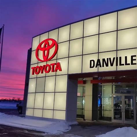 Toyota of danville. Get more information for Toyota in Danville, IL. See reviews, map, get the address, and find directions. Search MapQuest. Hotels. ... Directions Advertisement. 2106 Georgetown Rd Danville, IL 61832 Hours (217) 442-8474 Also at this address. Toyota. Toyota of Danville. 8 reviews. Find Related Places. Dealerships. Own this business? Claim it. See ... 