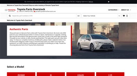 Our broad knowledge of online sales has made us one of the leading online sources for Toyota and Scion parts. Thanks again for visiting our site! Phone Number: (855)-411-7278. Email: parts@ToyotaPartsOverstock.com. Address: …