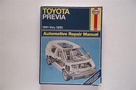 Toyota previa automotive repair manual 1991 through 1993 hayne s automotive repair manual. - Radio shack police call guide frequency.