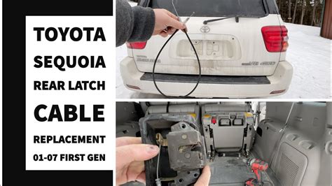 Tailgate Lock Actuator Trunk Latch Assembly with Cable,Liftgate Hatch Latch Assembly Compatible with 2001-2007 Toyota Sequoia,Integrated Rear Back Door Lock Actuator Replace 931-861,64680-0C010. $2498. Save 15% with coupon. FREE delivery Thu, Apr 18 on $35 of items shipped by Amazon. Only 15 left in stock - order soon.. 