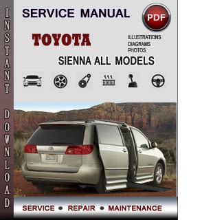 Toyota sienna 2006 repair manual awd. - Magic chef gas stove repair manual.