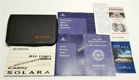 Toyota solara convertible 07 owners manual. - Eva-maria buch und die rote kapelle.