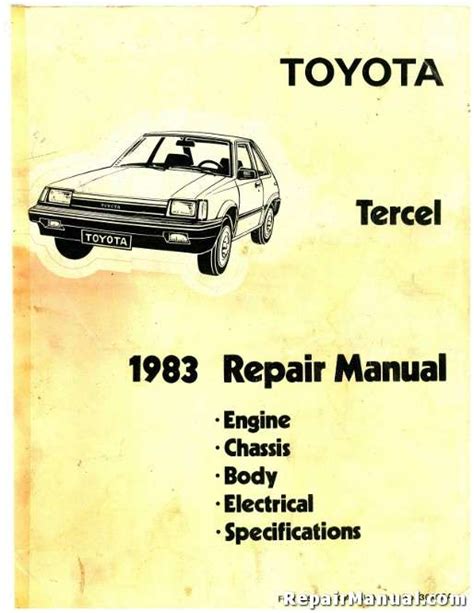 Toyota tercel 1983 1998 workshop service repair manual. - John deere cs36 chainsaw parts manual.