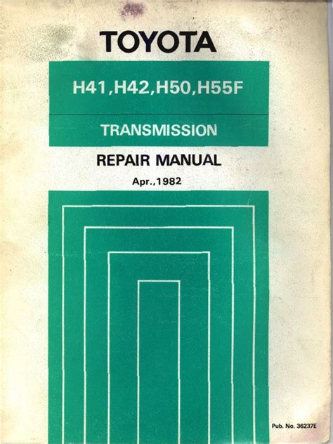 Toyota transmission h41 h42 h50 h55f oem workshop manual. - Asce 113 substation structure design guide.