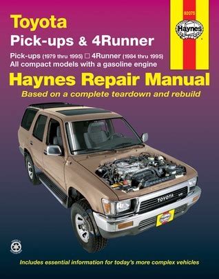 Read Toyota Pickups And 4Runner 19791995 By John Harold Haynes