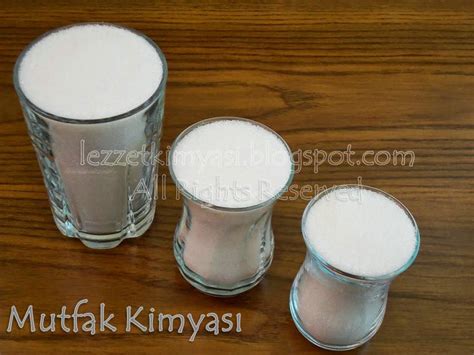 Toz şeker ölçüsü.