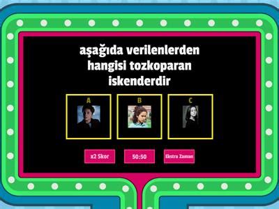 Tozkoparan Oyunu Test Wordwall.