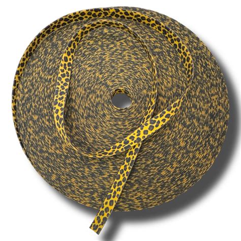 Tpu coated webbing.  Available in vibrant animal-print patterns and multiple widths (10...