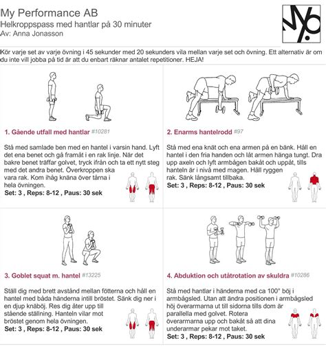Träningsprogram helkropp
