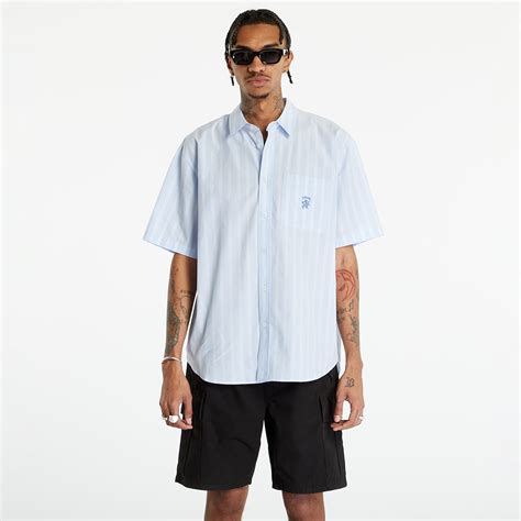 Très Bien - Stüssy Boxy Striped Shirt White / Blue