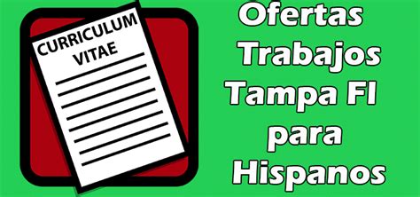 Trabajos disponibles en tampa fl. Search and apply for the latest Trabajo limpieza jobs in Tampa, FL. Verified employers. Competitive salary. Full-time, temporary, and part-time jobs. Job email alerts. Free, fast and easy way find a job of 621.000+ postings in Tampa, FL and other big cities in USA. 