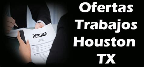 Trabajos en houston tx. Things To Know About Trabajos en houston tx. 