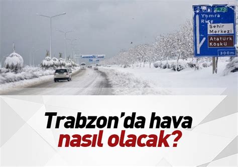 Trabzon da hava durumu