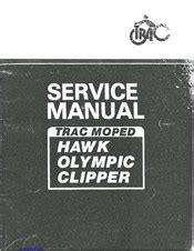 Trac hawk olympic clipper moped full service repair manual. - 85 mitsubishi diesel 4d55 repair manuals.