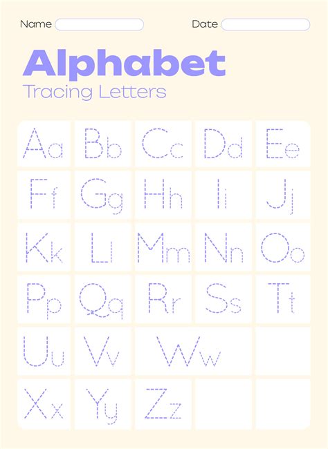 Traceable Letters Printable