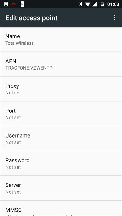 Below APN settings should be manually configured in your Samsung G
