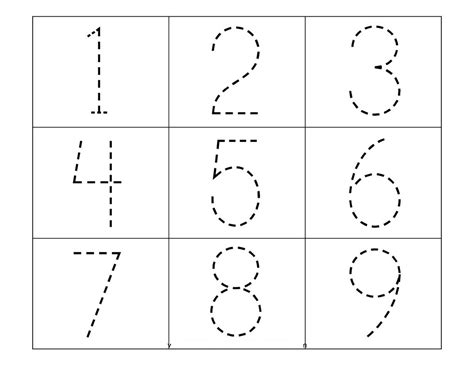 Tracing Numbers Learning Printable