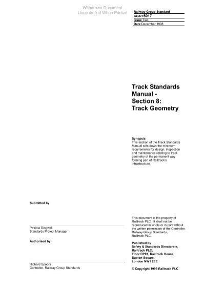 Track standards manual section 8 track geometry. - The encyclopedia of combative flow a mixed martial arts textbook.
