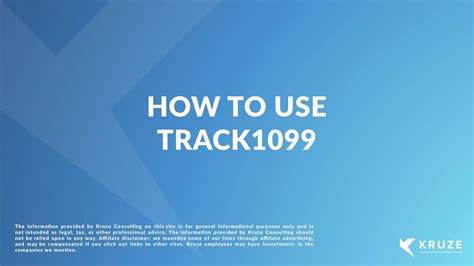 Track1099. Track1099 conforms to all IRS information returns security requirements and guarantees accuracy. The IRS previously had a link to an approved vendors list and a PDF, Publication 1582, but in mid-2013 the IRS ceased to support both. You may confirm any 1099 vendor with the IRS at 866-455-7438, option 3 or email, fire@irs.gov. 