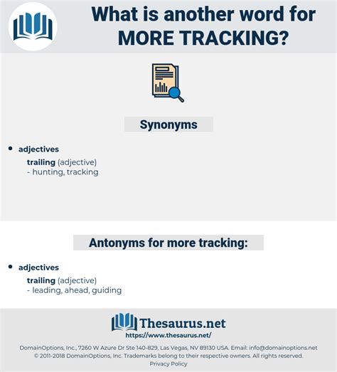 Tracker: Synonyms in English