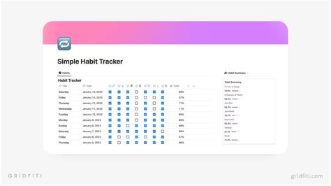 Tracker Template Notion