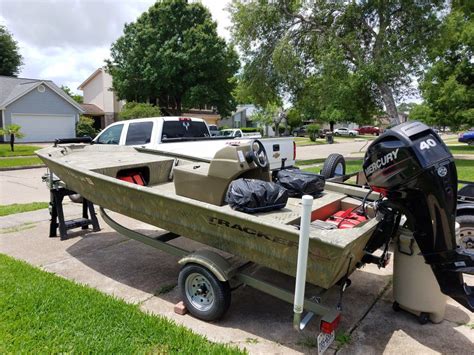 Length 16.2. Posted Over 1 Month. This Bass Tracker Pro 160 w/Mercury 4 Stroke/40 Horse Motor and Trailer was purchased @ the end of March, 2014 @ Bass Pro in Tallahassee, FL. We are the original owners and have used the boat less than 20 hrs in fresh water only. The boat & motor are covered and housed.. 
