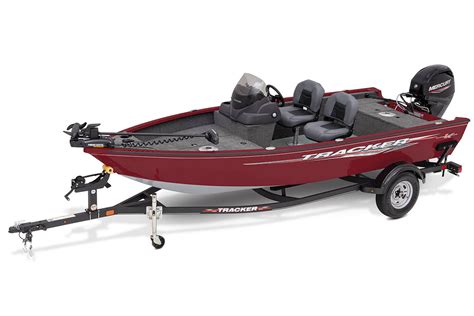 Trackerboats. Overview. The popular TRACKER® TARGA™ V-18 Combo makes family fun the priority while retaining the fishing features anglers want. Cushioned bow seats, a ski tow pylon and two hidden aft jump seats combine with massive rod storage and 49 gallons of livewell capacity to make this boat great for everyone and every on-the-water activity. 