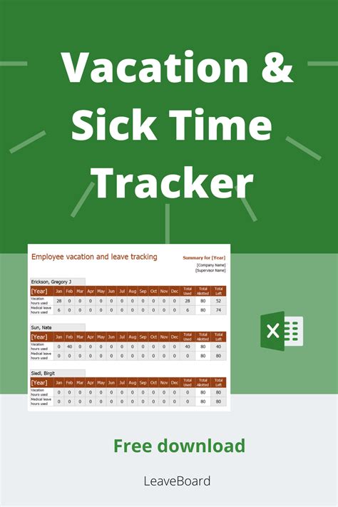 Tracking Vacation And Sick Time In Excel