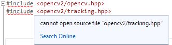 Tracking.hpp library not found - OpenCV Q&A Forum