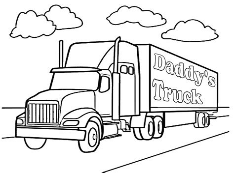 Tractor And Trailer Coloring Pages