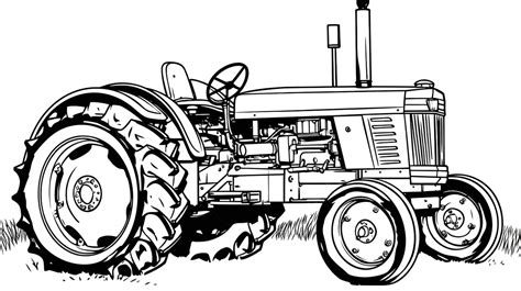 Tractor Coloring Page Printable