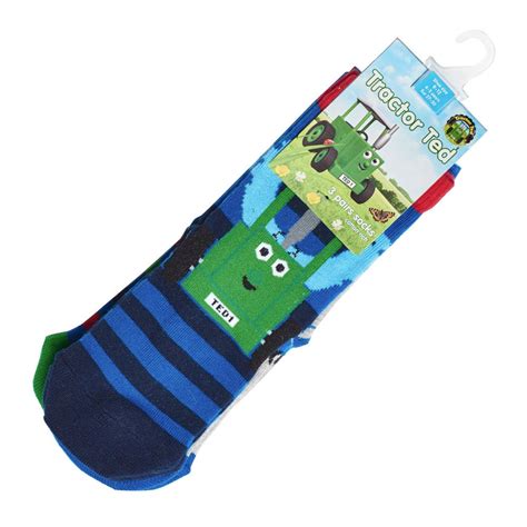 Tractor Ted Childrens Socks 3 Pack – Eland Lodge