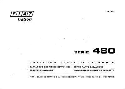 Tractor parts manual for 480 fiat. - Handbook on ceo board relations and responsibilities.