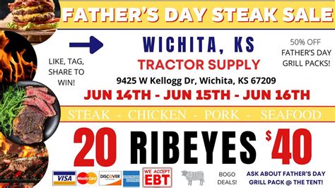Arab, AL & Surrounding, 20 Ribeyes $40, 40% off Steak, Chicken, Seafood, & More! MEGA SALE! Hosted By Kenston Farms. Event starts on Thursday, 18 April 2024 and happening at Tractor Supply Co. (1067 North Brindlee Mountain Pkwy, Arab, AL), Arab, AL. Register or Buy Tickets, Price information..