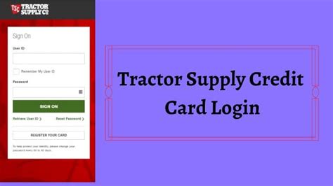 Tractor supply card log in. If you’re a farmer or someone in the agricultural industry, having access to a reliable tractor supply online store is essential. Whether you’re in need of new equipment, parts, or... 