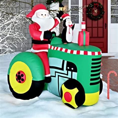 2.7m Christmas Santa Riding Tractor Inflatable. $ 240.00. Add to cart.