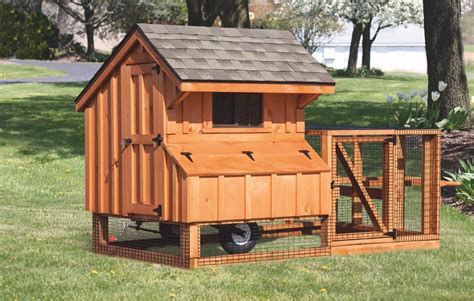 Tractor supply company chicken coops. Sliding door at top of ramp to restrict access. Chicken coop's wood paneling below protects against wind and sun. Pull-out plastic tray for fast and easy cleaning. 2 doors with metal slide latches. Ramp 6 in. wide. Overall dimensions of the chicken coop: 66.75 in. W X 30.25 in. D X 41.25 in. H. Mesh door: 16 in. W x 37 in. H. Wood door: 10 in ... 