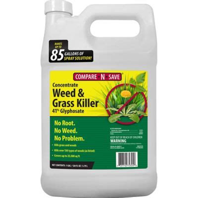 Tractor supply herbicide. Product Details. The FarmWorks 1 gal. 53.8% Glyphosate Grass and Weed Killer Concentrate is a post-emergent, systemic herbicide with no soil residual activity. This grass and weed killer is generally non-selective and gives broad-spectrum control of many annual weeds, perennial weeds, woody brush, and trees. It is formulated as a water-soluble ... 