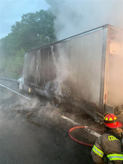 Tractor trailer fire closes Thruway at Exit 23