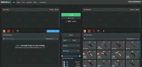 The first step to a successful and worthy CSGO trade for the players starts with a trusted CS GO website. The two most popular options to trade are skins.cash and cs.money. A trusted site asks the players to log in through Steam, which is the safest way to commence your trading. You can visit Farming Less to …. 