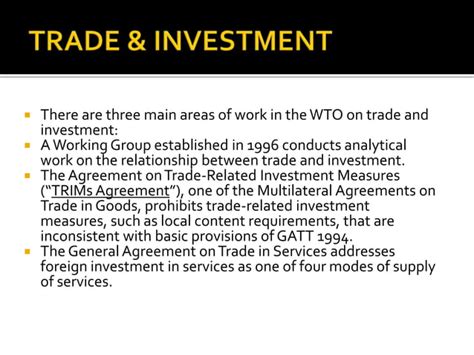 Trade related investment Measures (TRIMS) - theintactone