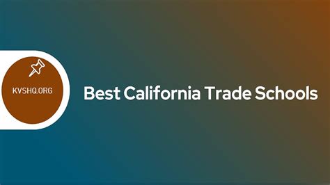 Trade schools in california. Things To Know About Trade schools in california. 