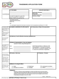 Trademark Application Form PDF Fill Out and Sign Printable PDF