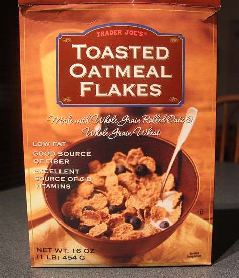 Trader Joes - Toasted Oatmeal Flakes - Cereal Made With Whole G