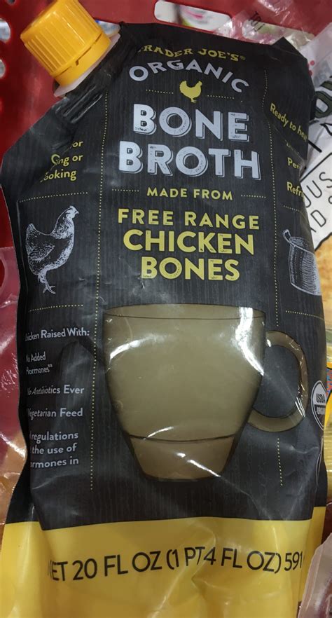 Trader joes bone broth. Product details. Package Dimensions ‏ : ‎ 6.57 x 3.58 x 1.97 inches; 1.16 Pounds. UPC ‏ : ‎ 850010950198. Manufacturer ‏ : ‎ Dr. Kellyann. ASIN ‏ : ‎ B0954KW4D6. Best Sellers Rank: #9,114 in Grocery & Gourmet Food ( See Top 100 in Grocery & Gourmet Food) #63 in Packaged Chicken Broths. 