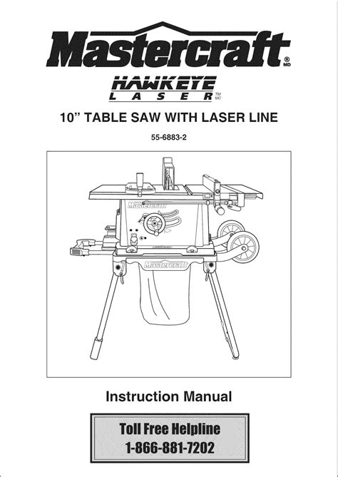 Tradesman table saw safety owners manual. - Tradesman table saw safety owners manual.