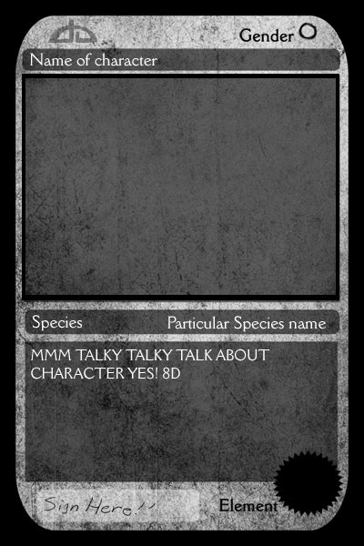 Trading Card Template Ps File By Anarchpeace On Deviantart