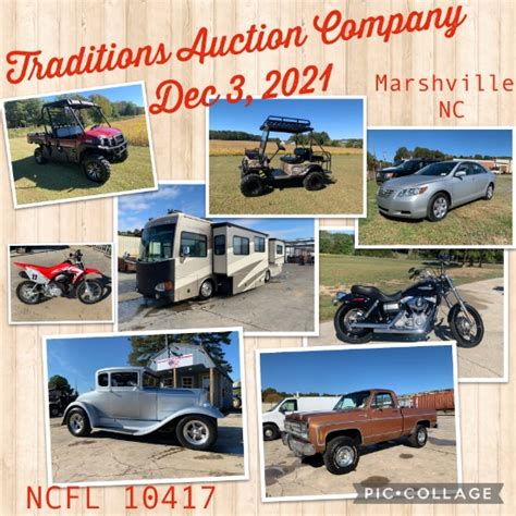 Tradition auction. Traditions Auction Company LLC, Marshville, North Carolina. 3,106 likes · 27 talking about this · 121 were here. Traditions Auction Company LLC NCFL... 